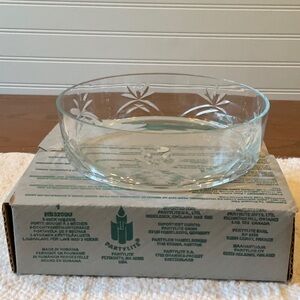 PartyLite Clear Glass Crystal Pineapple 3-wick candle Holder